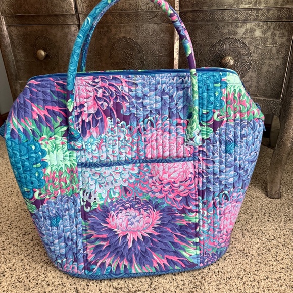 Poppins Bag in Kaffe Fassett Chrysanthemum Fabric - Picture 3 of 6